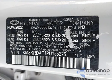 2023 Hyundai Ioniq 5 Limited from USA, damaged, VIN KM8KRDAF1PU155275